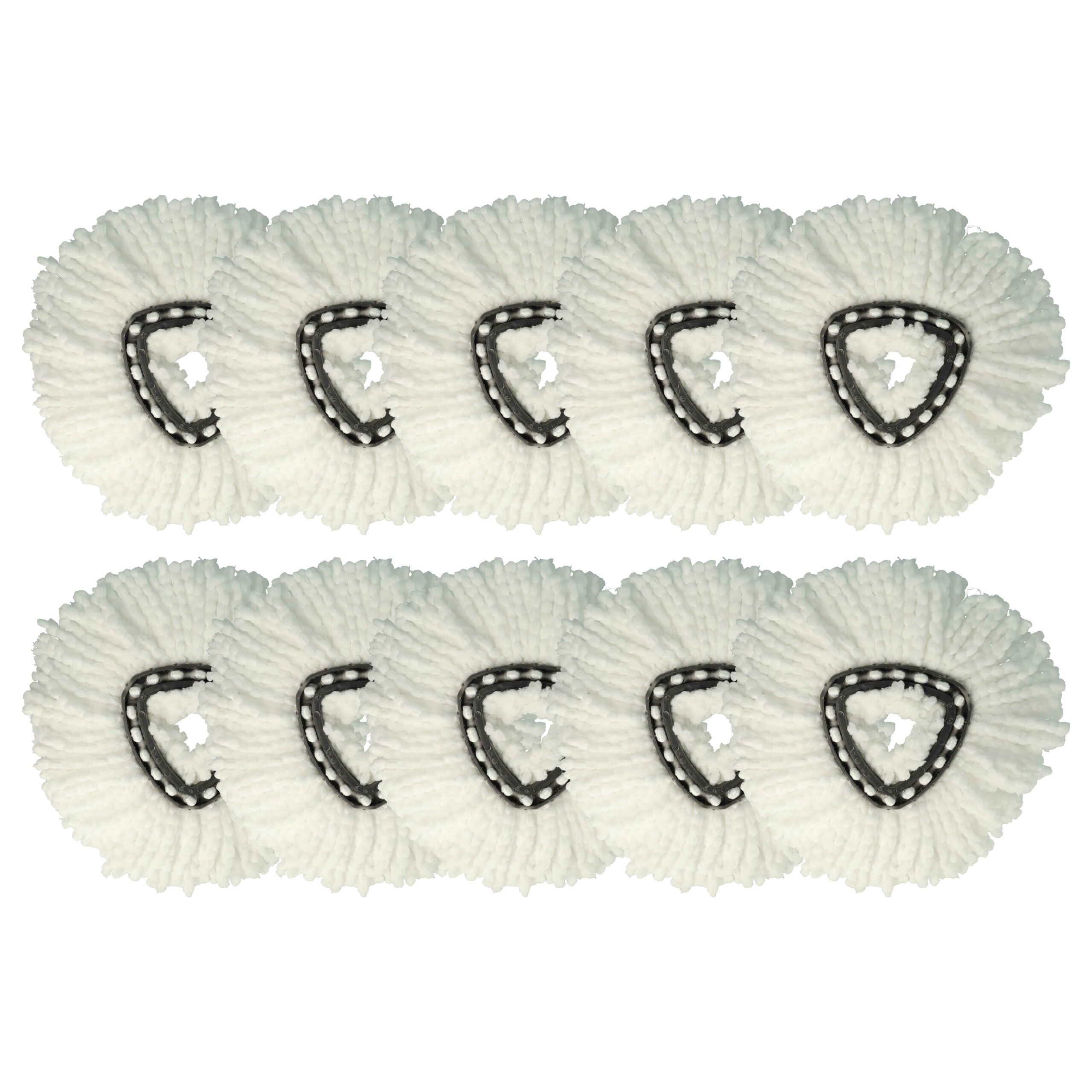 10x Recargas de esfregona vhbw para Vileda 152623 - Microfibra, Branco