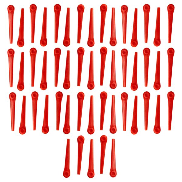 50x Lâminas de Substituição vhbw para Corta-Relvas Gardena RotorCut 5368-20 Laranja