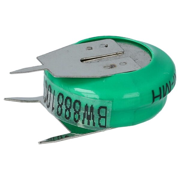 Bateria de Célula de Botão V80H NiMH 80 mAh 1.2V com 3 Pinos - vhbw