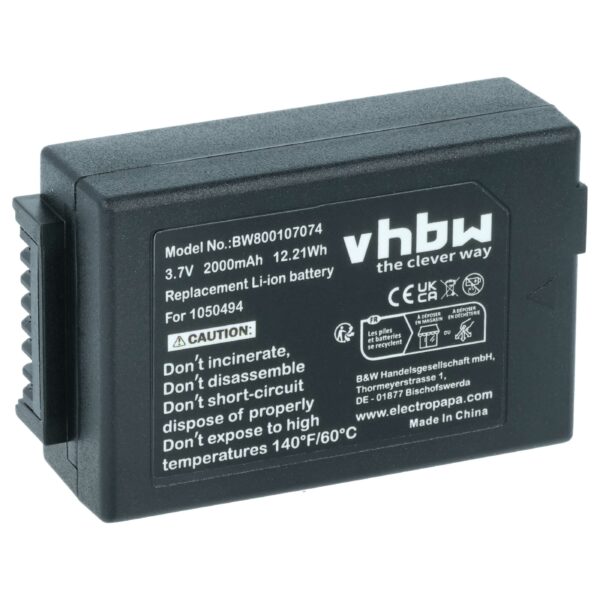 Bateria vhbw para Colector de Dados Psion WA3006 2000mAh 3.7V