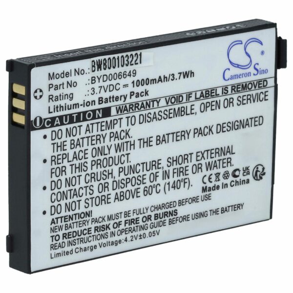 Bateria compatível com monitores de bebé Philips/NUK/V-Tech/BT/Clarity - 1000 mAh 3.7V Li-Ion vhbw