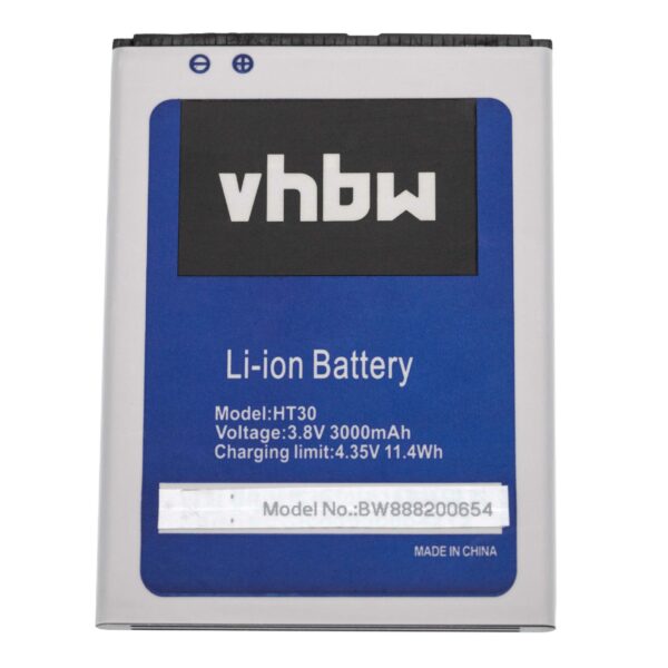 Bateria vhbw para Telemóvel HomTom - 3000 mAh 3.8 V Li-Ion