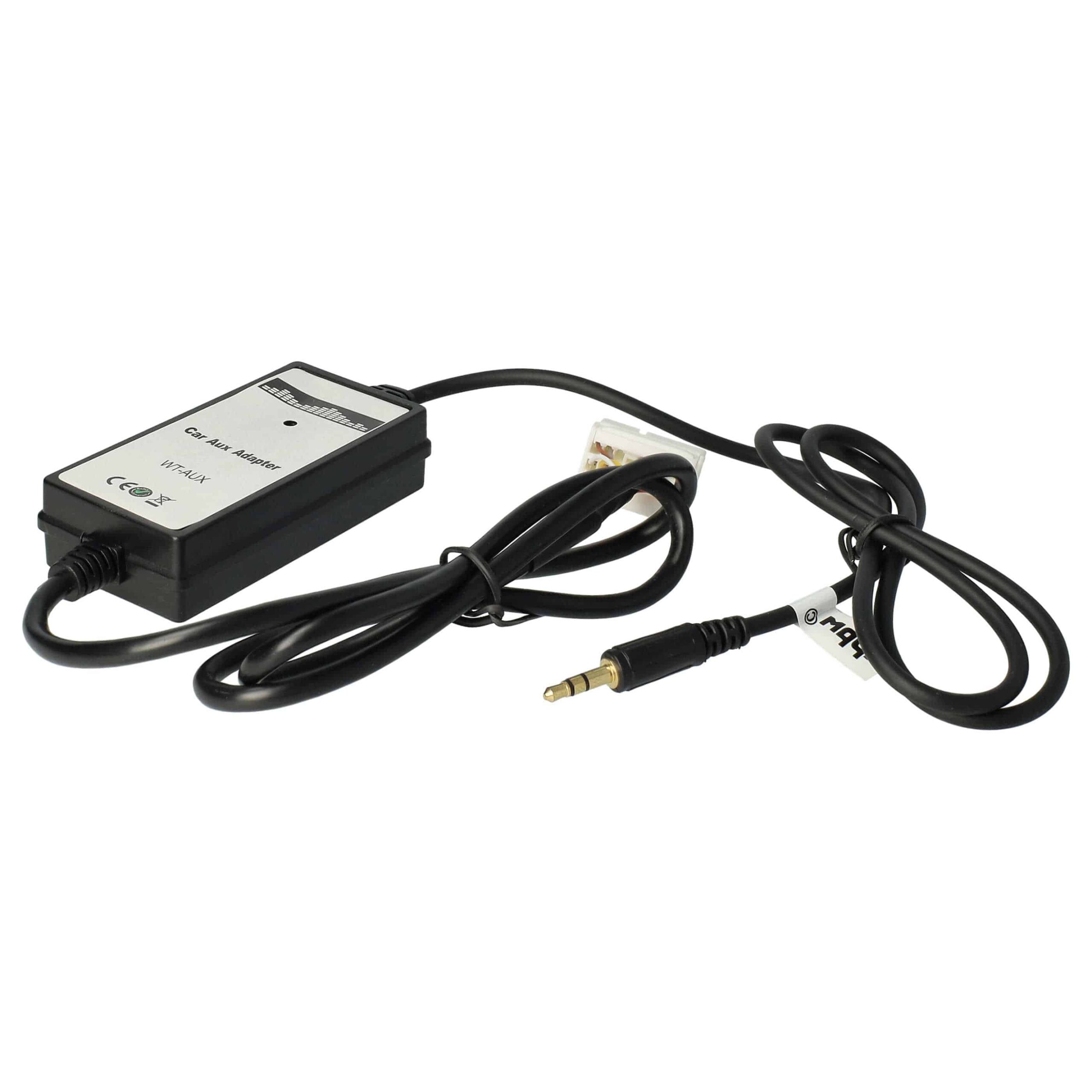 Cabo Adaptador Áudio AUX vhbw para Rádio Carro Honda 2002-2011 - 145cm