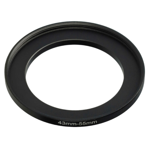 Adaptador de Anel Aumentador 43 mm para 55 mm - Compatível com Várias Objetivas de Câmara