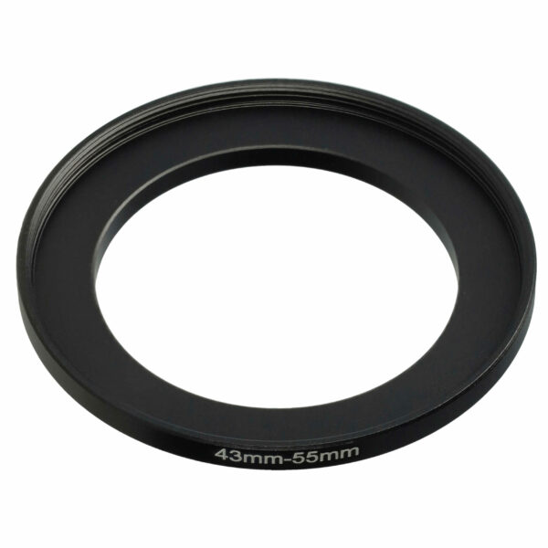 Adaptador de Anel Aumentador 43 mm para 55 mm - Compatível com Várias Objetivas de Câmara
