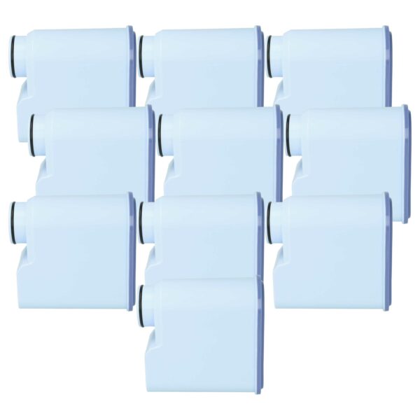 Pack 10x Filtros de Água para Máquinas de Café Philips - Azul Claro vhbw