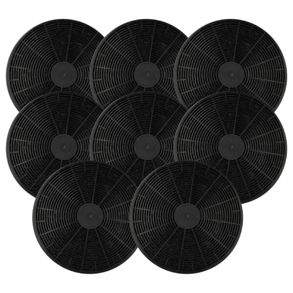 Filtro de Carvão Ativado vhbw para Coifa Baumatic ST1 e Hanseatic - Pack de 8 Unidades