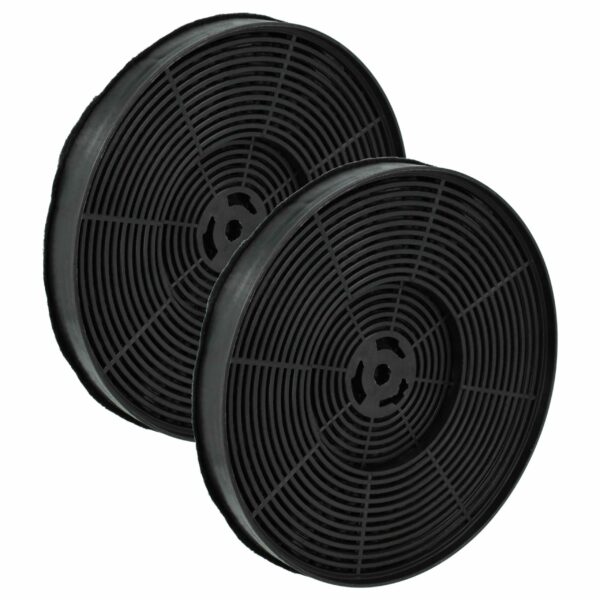 2x Filtro de Carvão Ativado Compatível com Bomann KF568 para Coifa - 17,5 cm