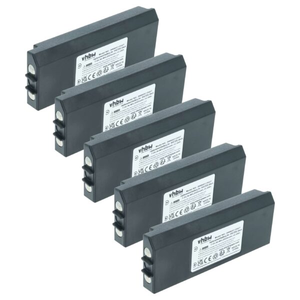 5 Baterias vhbw 2000 mAh para Comando Remoto Industrial Hiab Olsberg XS Drive