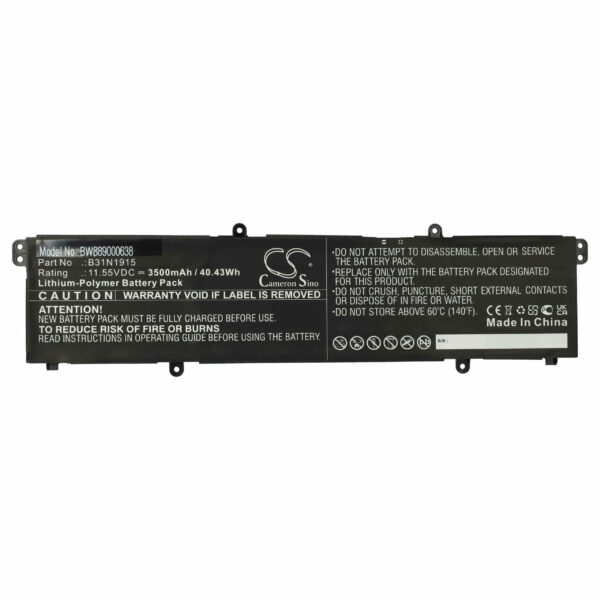 Bateria para Notebook Asus B31N1915, C31N1915, 0B200-03760000 - 3500 mAh 11.55 V Li-polymer vhbw