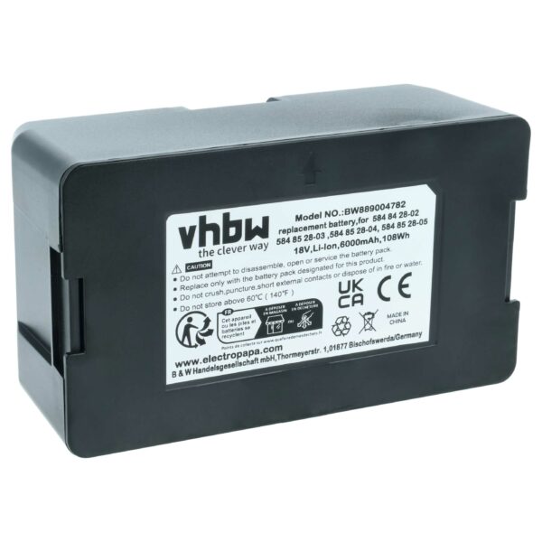 Bateria vhbw 6 Ah 18 V Li-Ion para Gardena 593 11 41-01, 593 11 41-02, 593 11 41-03