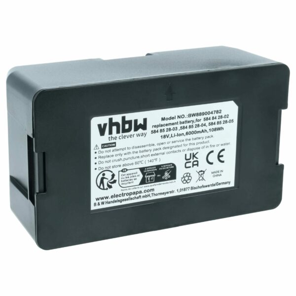 Bateria vhbw 6 Ah 18 V Li-Ion para Gardena 593 11 41-01, 593 11 41-02, 593 11 41-03