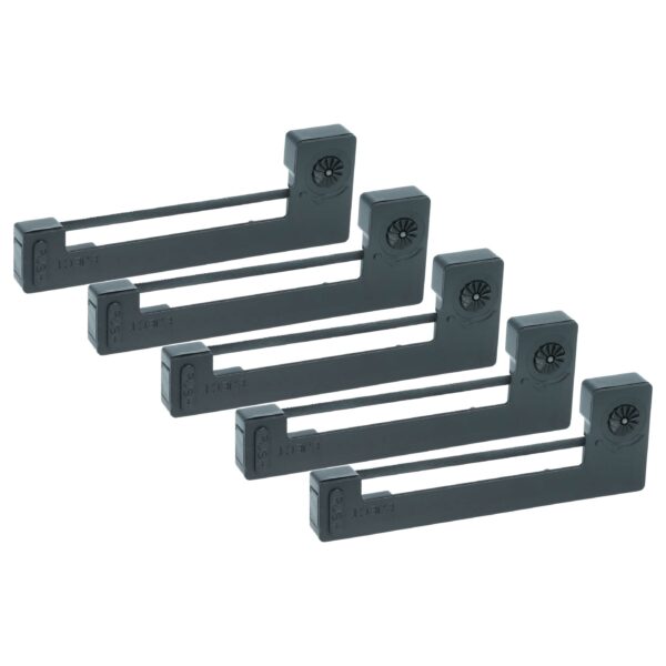 5x Fita de Tinta vhbw para TEC Dot Matrix / Impressora de Recibos - Preto