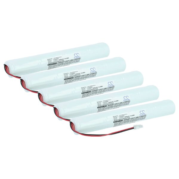 Bateria de Emergência 5x vhbw 4.8 V 4000 mAh NiCd Compatível com Schneider OVA58994