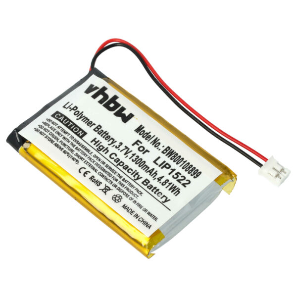 Bateria vhbw para comando Sony KCR1410, LIP1522 - 1300 mAh 3.7 V Li-polímero