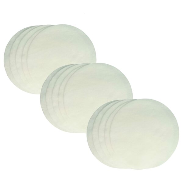 15x Filtro Fino vhbw para Aspirador Nilfisk / Lux - Microfleece, Branco