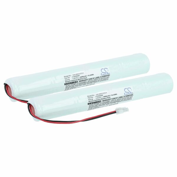 Bateria de Emergência 2x vhbw Compatível Schneider OVA58994 - 4000 mAh 4.8 V NiCd