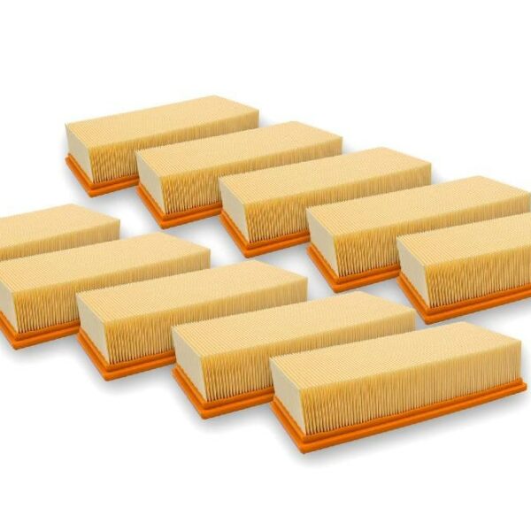 Pack 10x Filtros Plissados para Kärcher 6.907-276.0, 6.904-095.0, 6.904-283.0 - vhbw