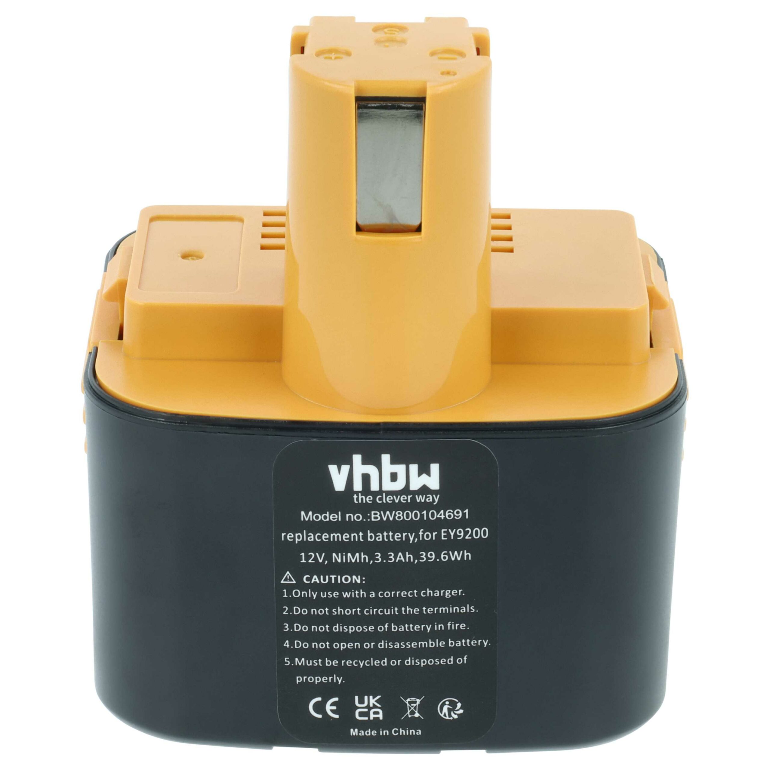 Bateria vhbw para ABB Stotz S&J / Panasonic Ferramentas 3300 mAh, 12 V, NiMH - Image 3