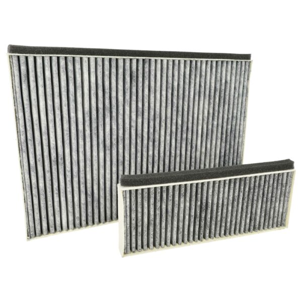 2x Filtro de Carvão Ativado Substituição Alapure HFK8700 - vhbw