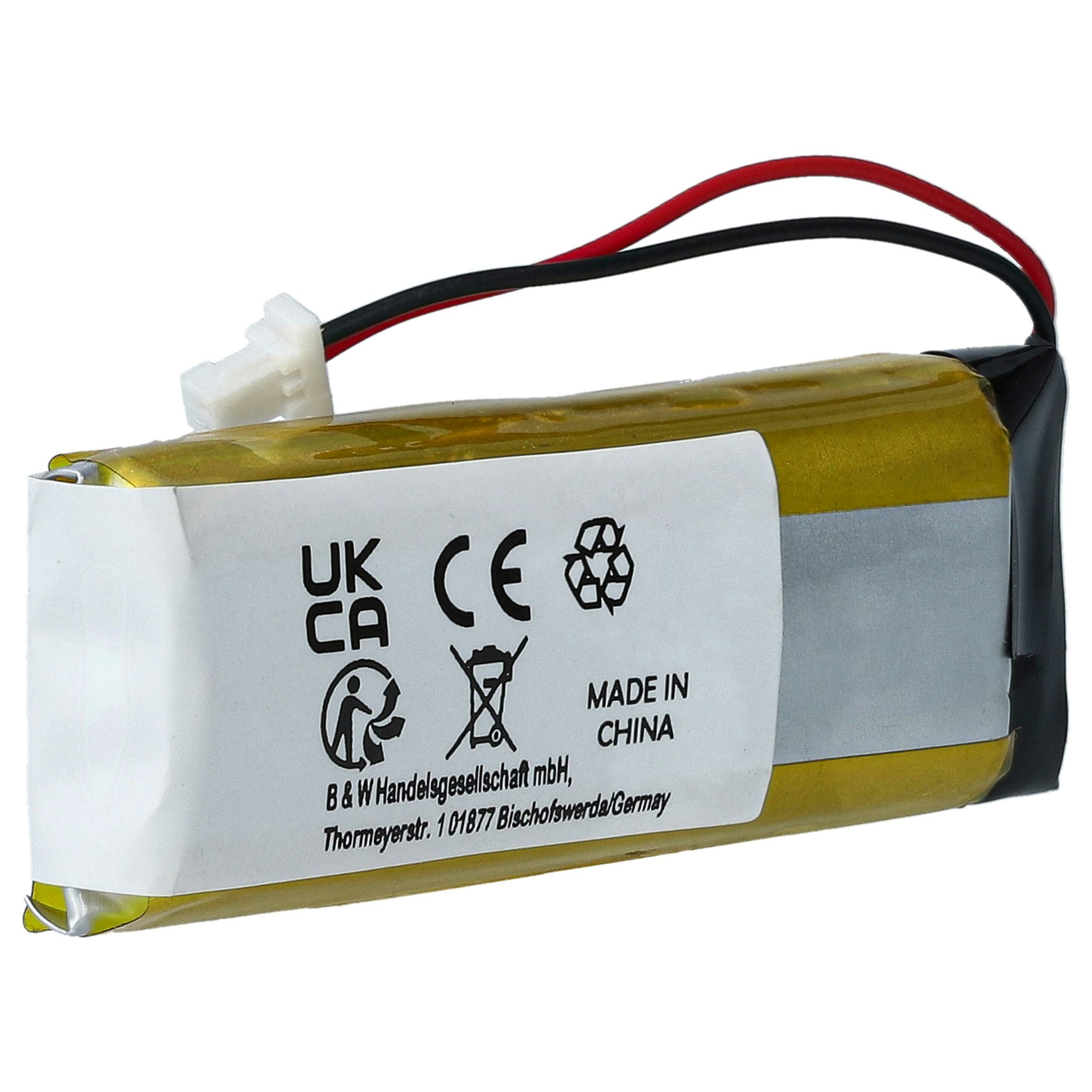 Bateria vhbw para Auscultadores sem fios Cardo / Schuberth 800 mAh 3.7 V Li-Polímero (2x) - Image 2