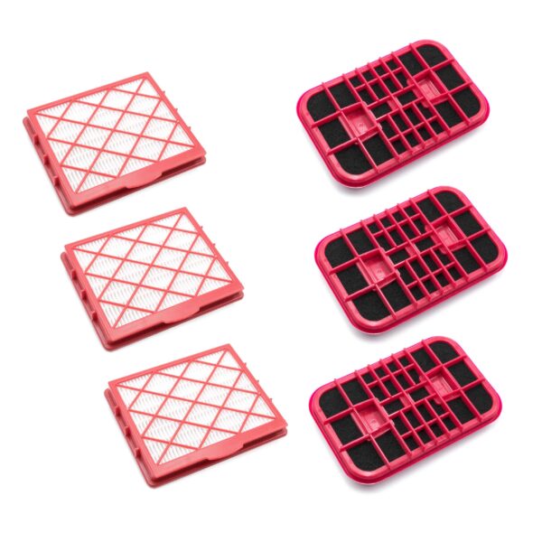 Conjunto de 3 Filtros para Aspirador Lux, Electrolux 1 Classic - Filtros de Carvão Ativo e EPA