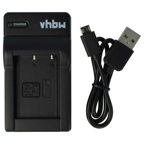 Carregador USB-C com Cabo para Câmaras Toshiba, Fujifilm, Easypix, Ordro - vhbw 0.5 A