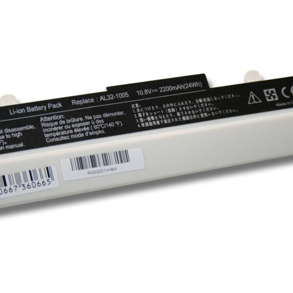 Bateria para Notebook Asus compatível com 70-OA1B1B2100, 0B20-00KA0AS, 90-OA001B9000 - 2200 mAh 11.1 V Li-Ion Branca