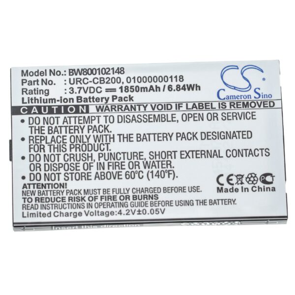 Bateria de Substituição para Comando Sonos 01000000118, URC-CB200 - 2000 mAh 3.7 V Li-Ion vhbw
