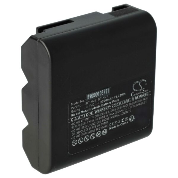 Bateria vhbw para câmara Sharp BT-H21U, BT-H22U 2700 mAh 3.6 V NiMH
