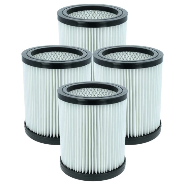 4x Filtro vhbw para Aspirador Parkside PNTS 1400, PWD12, PWD20, PWD25, PWD30