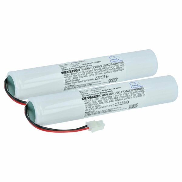 Bateria de Emergência 2x Schneider 329056000, TD110332 - 4000 mAh 3.6 V NiCd vhbw