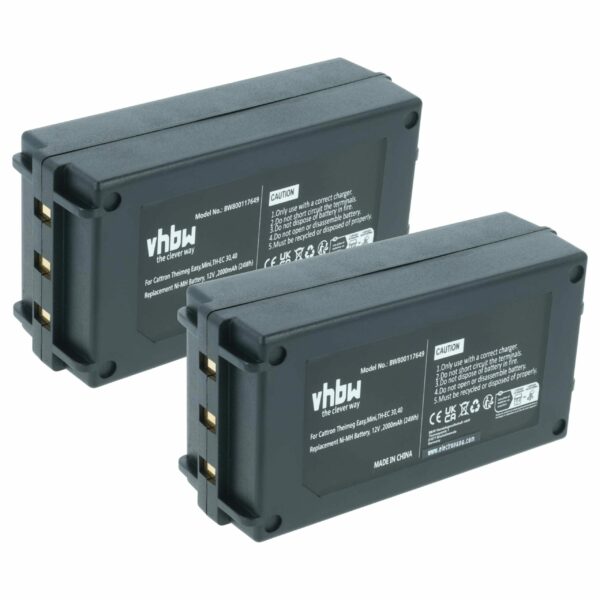 2x Bateria Substituição para Controlos Remotos Cattron Theimeg BT081-00053, BT081-00061 - 2000 mAh