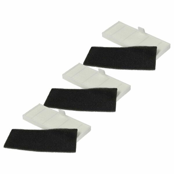 Pack de 6 Filtros vhbw para Proscenic M8 Pro - 3 Micro-filtros e 3 Filtros de Espuma