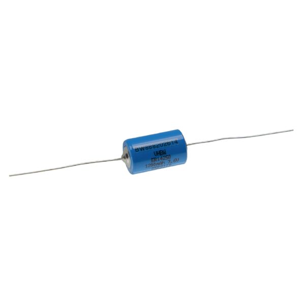 Bateria ER14250 vhbw Premium - 1200 mAh 3.6 V Li-SOCl2 com Ligações de Soldadura