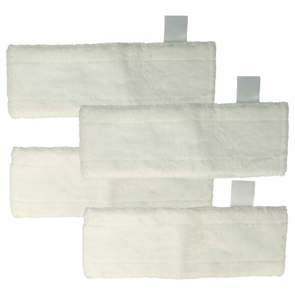 4x Pano de Limpeza Mop para Limpador a Vapor Kärcher - Substitui Referência 2.863-259.0