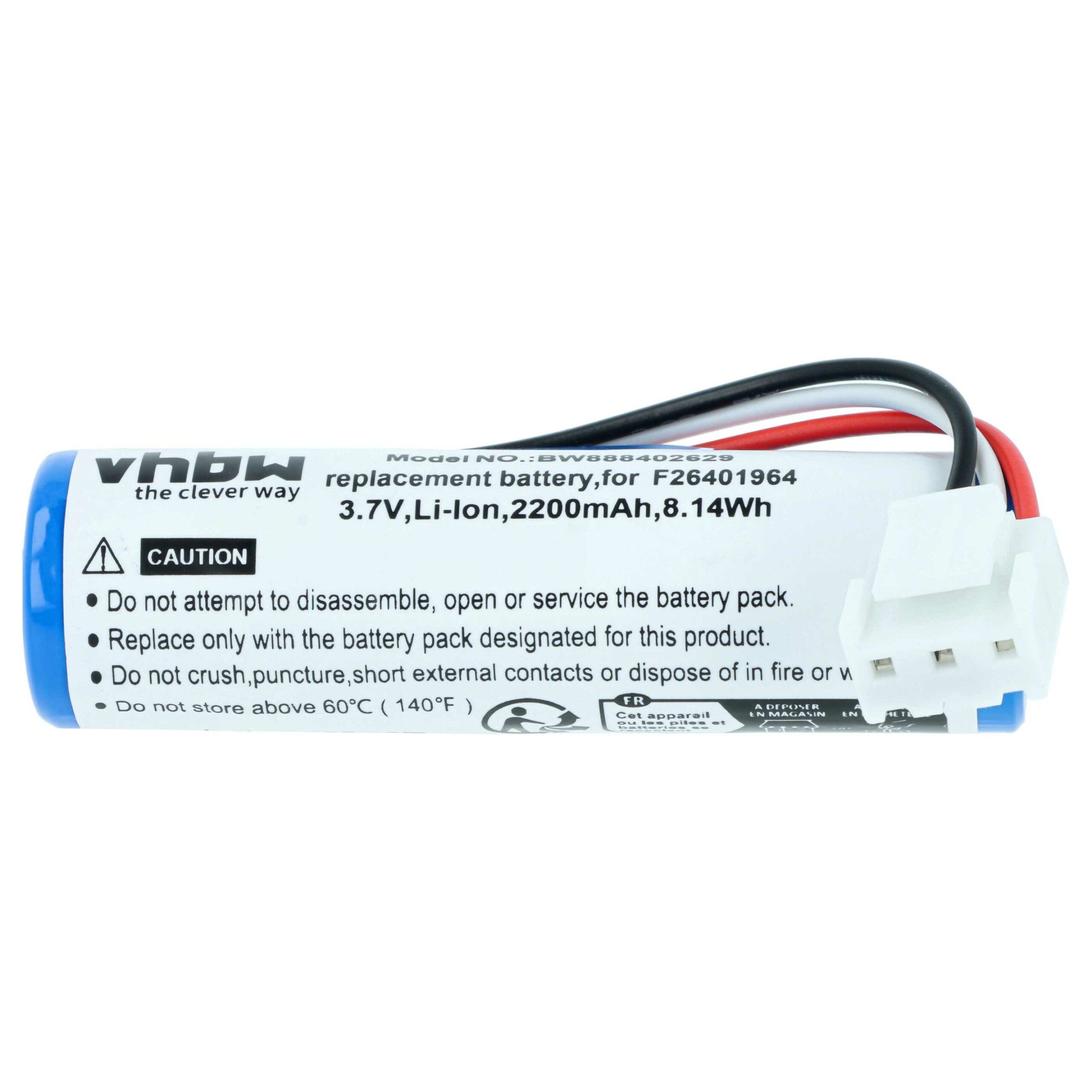 Bateria vhbw 2200 mAh 3.7V Li-Ion para Leitor de Cartões Ingenico e Newland (Pack 5x) - Image 3