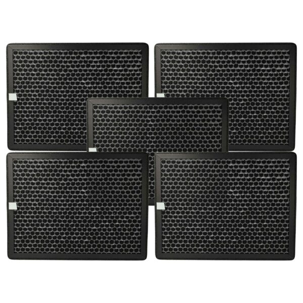 Conjunto de 5 Filtros de Carvão Ativado para Purificador de Ar Philips FY2420/30