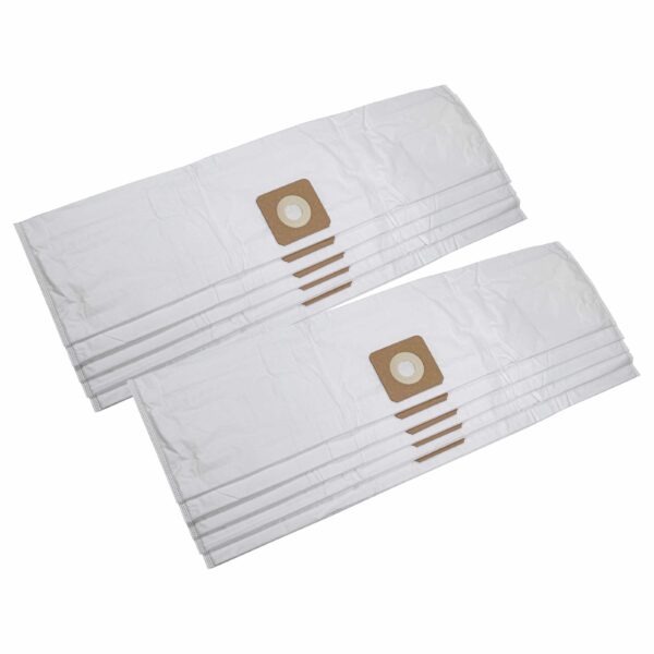 10x Sacos para Aspirador vhbw - Compatível Bosch 2609256F32 - Microfleece