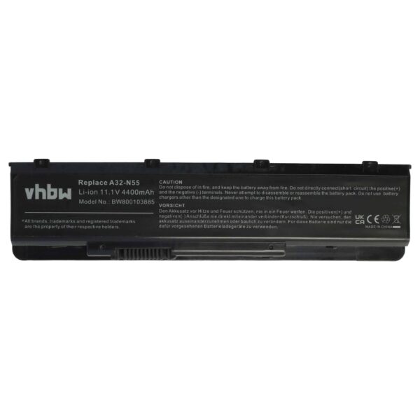 Bateria vhbw para Asus A32-N55 - 4400 mAh 11.1 V Li-Ion