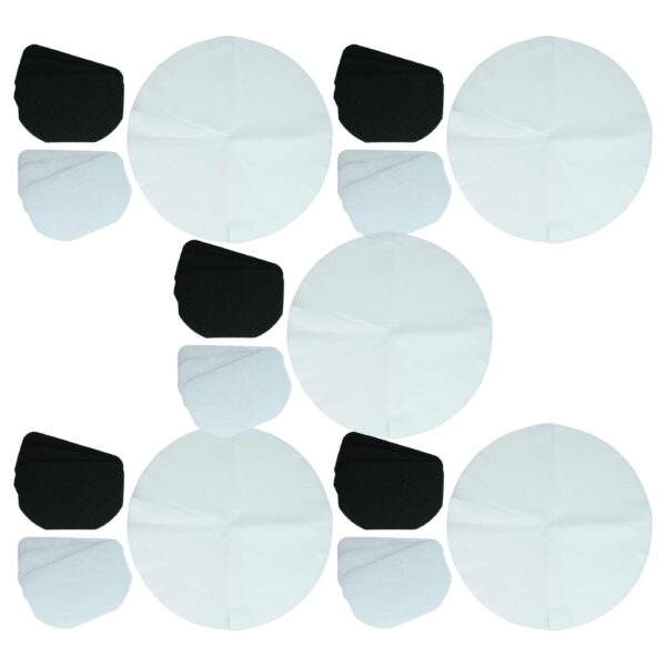 Conjunto de 60 filtros para fritadeira DeLonghi - 30 filtros de papel, 15 de carvão ativado, 15 de gordura vhbw
