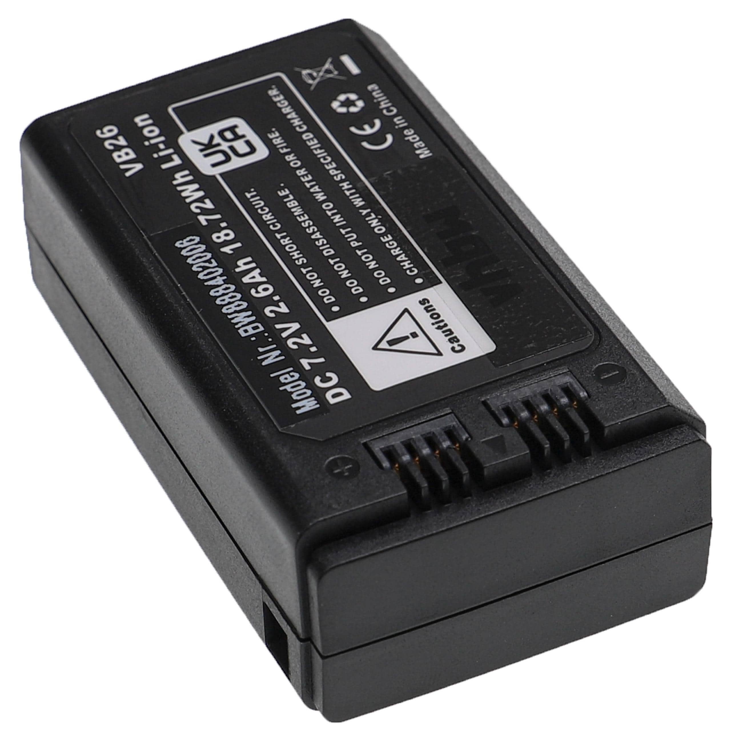Bateria de Substituição vhbw para Flash Godox VB26A, VB26 - 2600 mAh 7.2 V Li-Ion - Image 3