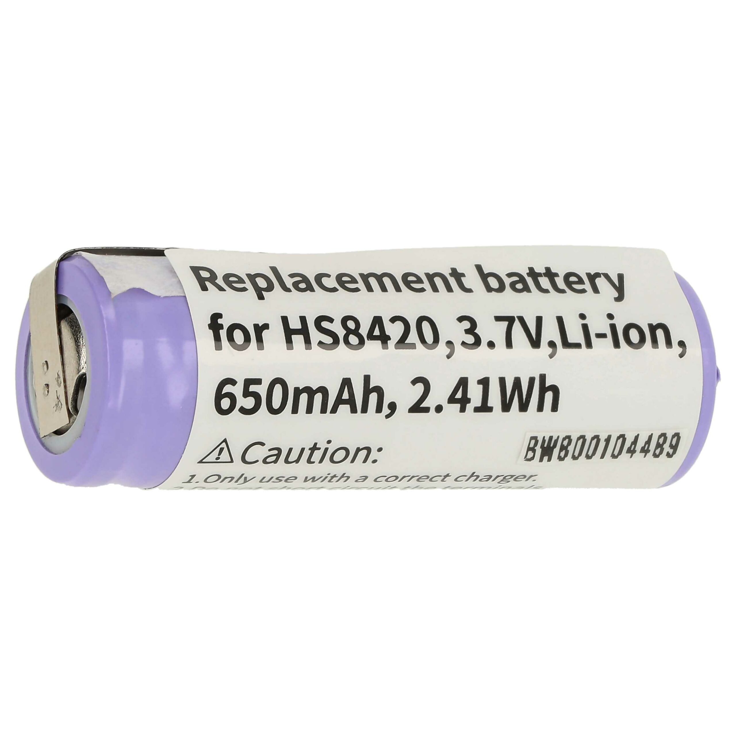 Bateria vhbw para Philips US14430VR, KR112RRL - 650 mAh 3.7 V Li-Ion