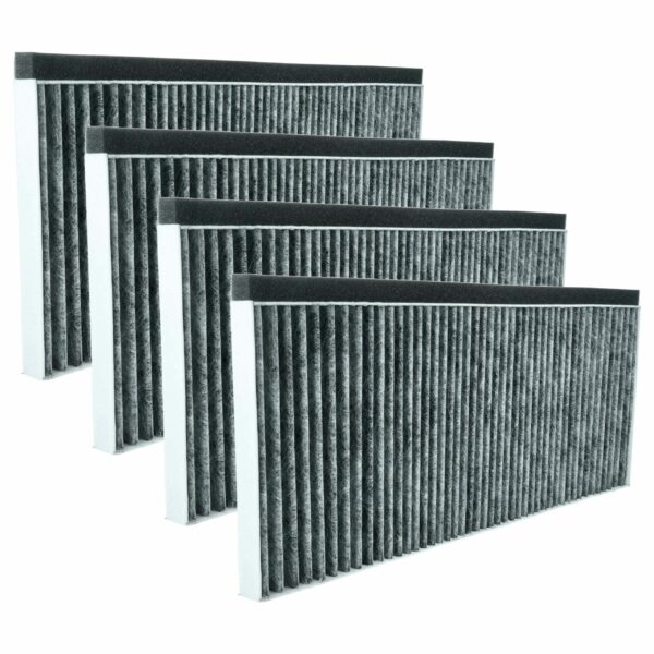 Filtro de Carvão Ativado vhbw 4x para Exaustor Bosch 11008080 - 45,5 x 20,0 x 2,3 cm