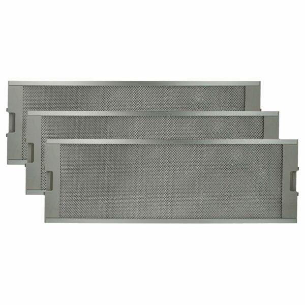 3x Filtro de Gordura Metal de Longa Duração vhbw - Substituição Europart 804080