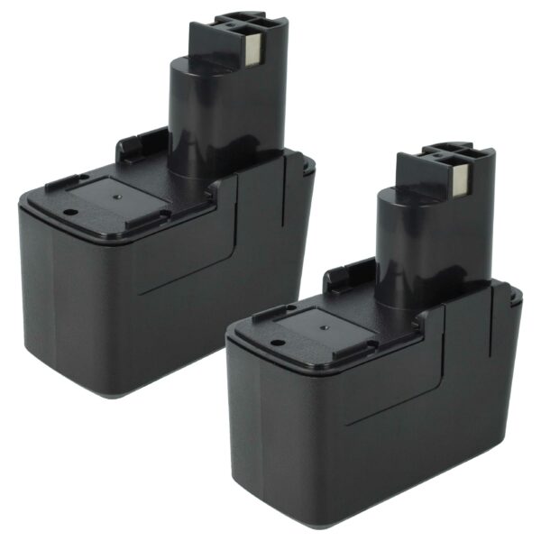2x Bateria compatível Bosch 2 607 335 037, 2 607 335 035 - 2000 mAh, 9.6 V, NiMH