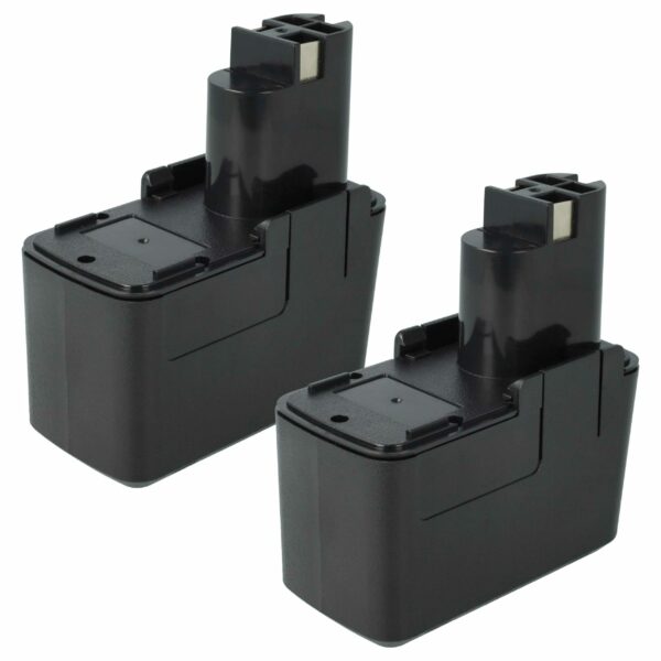 2x Bateria compatível Bosch 2 607 335 037, 2 607 335 035 - 2000 mAh, 9.6 V, NiMH