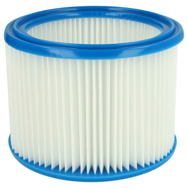 Filtro redondo vhbw compatível com Bosch 2607432024 e outros modelos, branco/azul