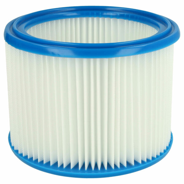 Filtro redondo vhbw compatível com Bosch 2607432024 e outros modelos, branco/azul
