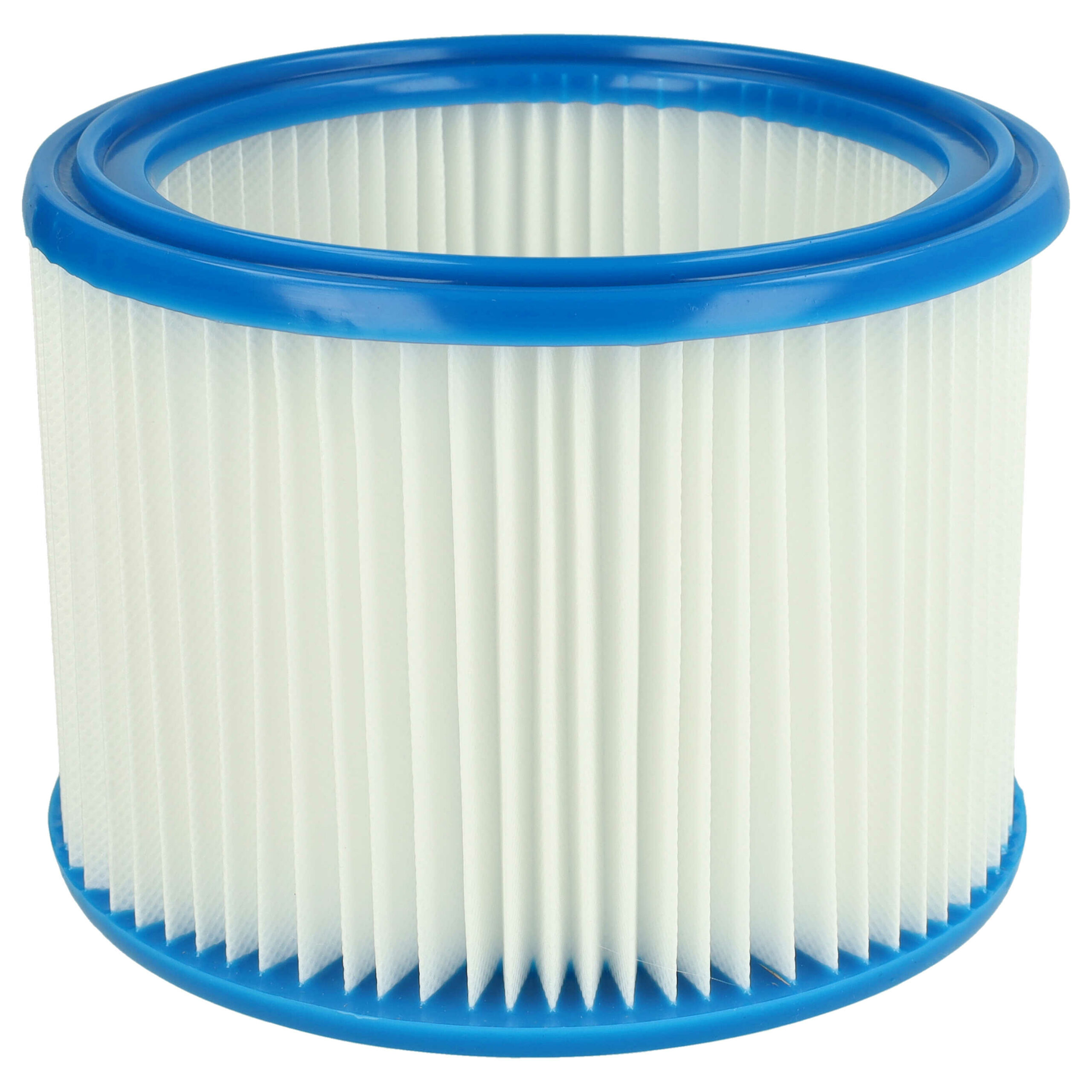 Filtro redondo vhbw compatível com Bosch 2607432024 e outros modelos, branco/azul